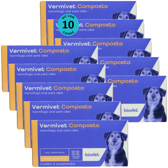 Kit-10-Vermivet-Composto-600mg-com-4-Comprimidos Kit-10-Vermivet-Composto-600mg-com-4-Comprimidos
