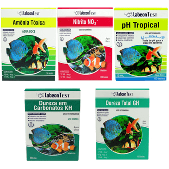 Kit-Amonia-Agua-Doce---Ntrito---pH-Tropical---Dureza-KH---Dureza-GH Kit-Amonia-Agua-Doce---Ntrito---pH-Tropical---Dureza-KH---Dureza-GH
