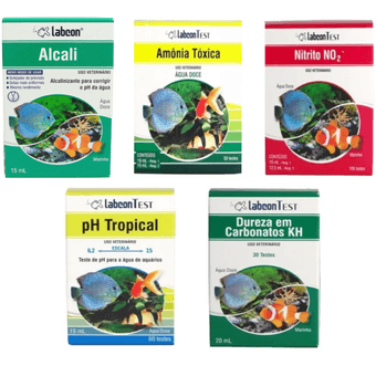 Kit-Amonia-Agua-Doce---Nitrito---pH---GH---Alcali Kit-Amonia-Agua-Doce---Nitrito---pH---GH---Alcali