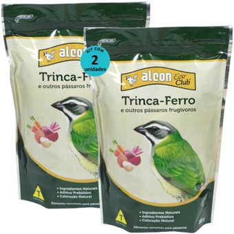 ALCON-ECO-CLUB-TRINCA-FERRO-E-OUTROS-PASSAROS-FRUGIVOROS-300G-KIT-COM-21 ALCON-ECO-CLUB-TRINCA-FERRO-E-OUTROS-PASSAROS-FRUGIVOROS-300G-KIT-COM-21