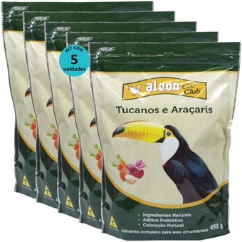 ALCON-ECO-CLUB-TUCANOS-E-ARACARIS-450G-KIT-COM-5-RACAO-PARA-AVES1 ALCON-ECO-CLUB-TUCANOS-E-ARACARIS-450G-KIT-COM-5-RACAO-PARA-AVES1