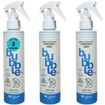 BANHO-A-SECO-BUBBLE-DRY-SPRAY-200ML-PARA-CAES-KIT-COM-31 BANHO-A-SECO-BUBBLE-DRY-SPRAY-200ML-PARA-CAES-KIT-COM-31