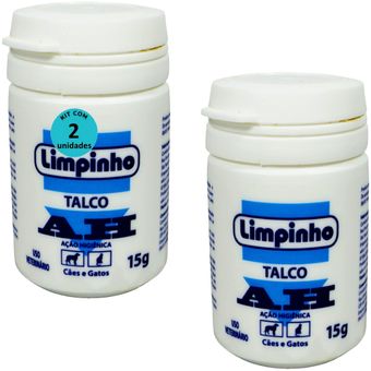 TALCO-PO-ANTISSEPTICO-AH-15G-PARA-CAES-E-GATOS-LIMPINHO-KIT-COM-21 TALCO-PO-ANTISSEPTICO-AH-15G-PARA-CAES-E-GATOS-LIMPINHO-KIT-COM-21
