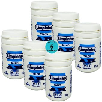 TALCO-PO-ANTISSEPTICO-AH-15G-PARA-CAES-E-GATOS-LIMPINHO-KIT-COM-61 TALCO-PO-ANTISSEPTICO-AH-15G-PARA-CAES-E-GATOS-LIMPINHO-KIT-COM-61
