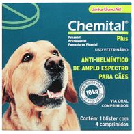CHEMITAL-PLUS-COM 4-COMPRIMIDOS-CHEMITEC VERMIFUGO-PARA-CAES1