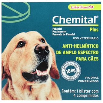 CHEMITAL-PLUS-COM 4-COMPRIMIDOS-CHEMITEC VERMIFUGO-PARA-CAES1 CHEMITAL-PLUS-COM 4-COMPRIMIDOS-CHEMITEC VERMIFUGO-PARA-CAES1