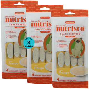 Kit-3-Nutrisco-Frango-Caes-Com-4-unid-14g Kit-3-Nutrisco-Frango-Caes-Com-4-unid-14g