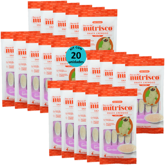 Kit-20-Nutrisco-Salmao-Caes-Com-4-unid-14g Kit-20-Nutrisco-Salmao-Caes-Com-4-unid-14g