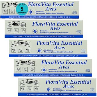 ALCON-FLORA-VITA-ESSENTIAL-PARA-AVES-PASSAROS-6G-KIT-COM-51 ALCON-FLORA-VITA-ESSENTIAL-PARA-AVES-PASSAROS-6G-KIT-COM-51