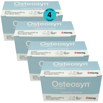 Kit-4-Osteosyn-Konig-660mg-Para-Caes-Pequenos-E-Medios-Com-60-Comprimidos Kit-4-Osteosyn-Konig-660mg-Para-Caes-Pequenos-E-Medios-Com-60-Comprimidos