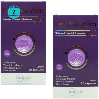 KIT-COM-2-PET-ZENTRUM-SOFT-GEL-30-CAP-7898936195388
