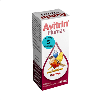 KIT-COM-5-AVITRIN-PLUMAS-15ML---7891126002008 KIT-COM-5-AVITRIN-PLUMAS-15ML---7891126002008