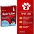 SPOT-LINE-ANTIPULGAS-E-CARRAPATOS-134ML-PARA-CAES-DE-10 A-20KG-COVELI-KIT-COM-23
