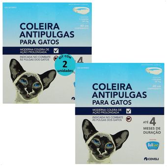 COLEIRA-ANTIPULGAS-BULLCAT-PARA-GATOS-40CM-E-15G-COVELI-KIT-COM-21