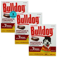 COLEIRA-ANTIPULGAS-E-CARRAPATOS-BULLDOG-7 COM-64CM-E-25G-PARA-CAES-COVELI-KIT-COM-31