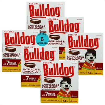 COLEIRA-ANTIPULGAS-E-CARRAPATOS-BULLDOG-7 COM-64CM-E-25G-PARA-CAES-COVELI-KIT-COM-61