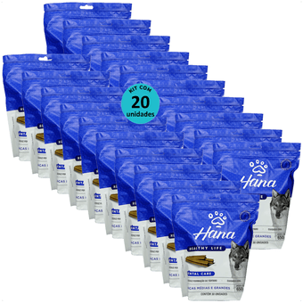 Kit-20-Hana-Dental-Care-Caes-650g-Racas-Medias-e-Grandes Kit-20-Hana-Dental-Care-Caes-650g-Racas-Medias-e-Grandes