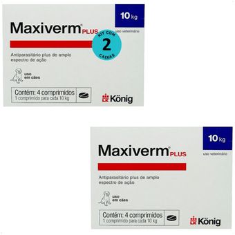 MAXIVERM-PLUS-660MG-COM-4-COMPRIMIDOS-KONIG-KIT-COM-21 MAXIVERM-PLUS-660MG-COM-4-COMPRIMIDOS-KONIG-KIT-COM-21