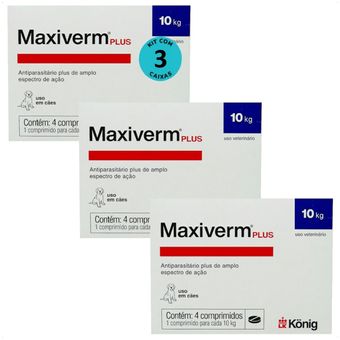 MAXIVERM-PLUS-660MG-COM-4-COMPRIMIDOS-KONIG-KIT-COM-31 MAXIVERM-PLUS-660MG-COM-4-COMPRIMIDOS-KONIG-KIT-COM-31