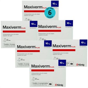 MAXIVERM-PLUS-660MG-COM-4-COMPRIMIDOS-KONIG-KIT-COM-61 MAXIVERM-PLUS-660MG-COM-4-COMPRIMIDOS-KONIG-KIT-COM-61