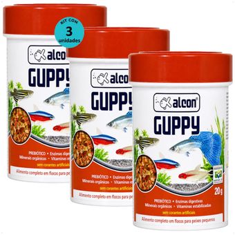 Racao-Alcon-Guppy-Flocos-20g-Kit-Com-31