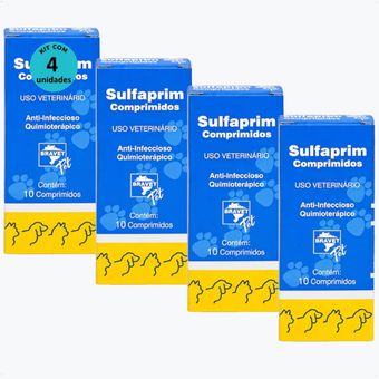 SULFAPRIM-BRAVET-COM 10-COMPRIMIDOS-KIT-COM-41