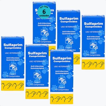 SULFAPRIM-BRAVET-COM 10-COMPRIMIDOS-KIT-COM-61