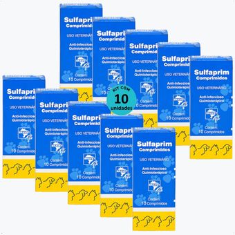 SULFAPRIM-BRAVET-COM 10-COMPRIMIDOS-KIT-COM-101