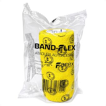 ATADURA-10 CM-AMARELA-COM-DESENHO-BAND-FLEX-AUTOADESIVA-PARA-ANIMAIS1